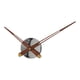 thumbnail image 2 of Movimiento de reloj DIY, piezas de repuesto de mecanismo de reloj silencioso, Kit de Motor de manecillas de reloj de punteros de madera, accesorios de Plata, 2 of 5
