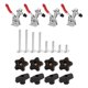 thumbnail image 1 of Kit de pinzas en T Powertec para carpintería, paquete de 4 unidades, 1 of 6