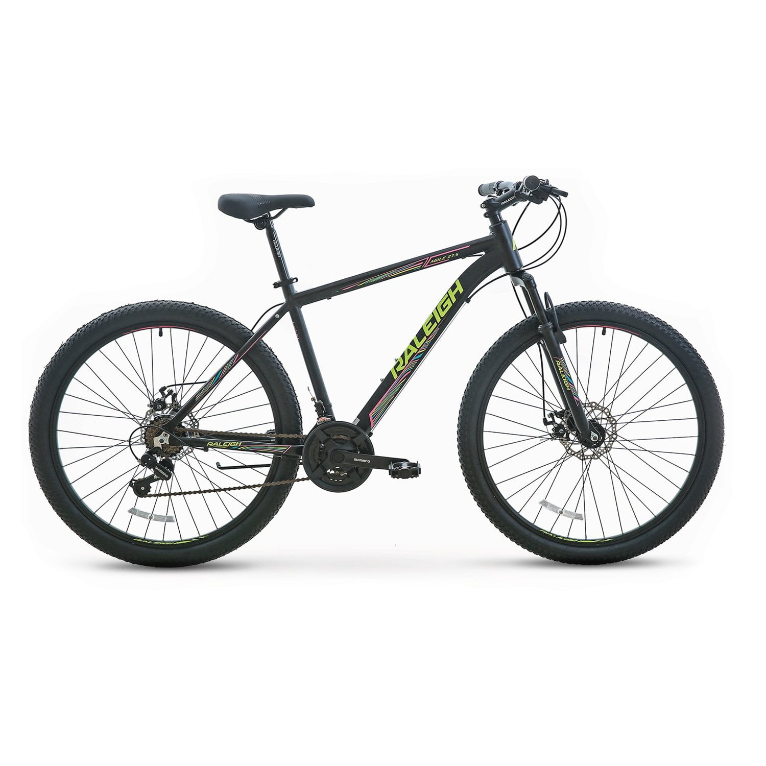 Bicicleta Raleigh Agile Aro 27.5 Color Negro / Amarillo