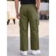 thumbnail image 3 of INSPIRE CHIC Pantalones Cargo de Trabajo al Aire Libre para Hombre con Múltiples Bolsillos y Pierna Recta XL Verde Oliva, 3 of 5