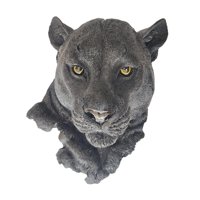 Bothyi - Estatua De Cabeza De Animal Escultura De Montaje En Pared Artesanía Para El Hogar Pantera Negra