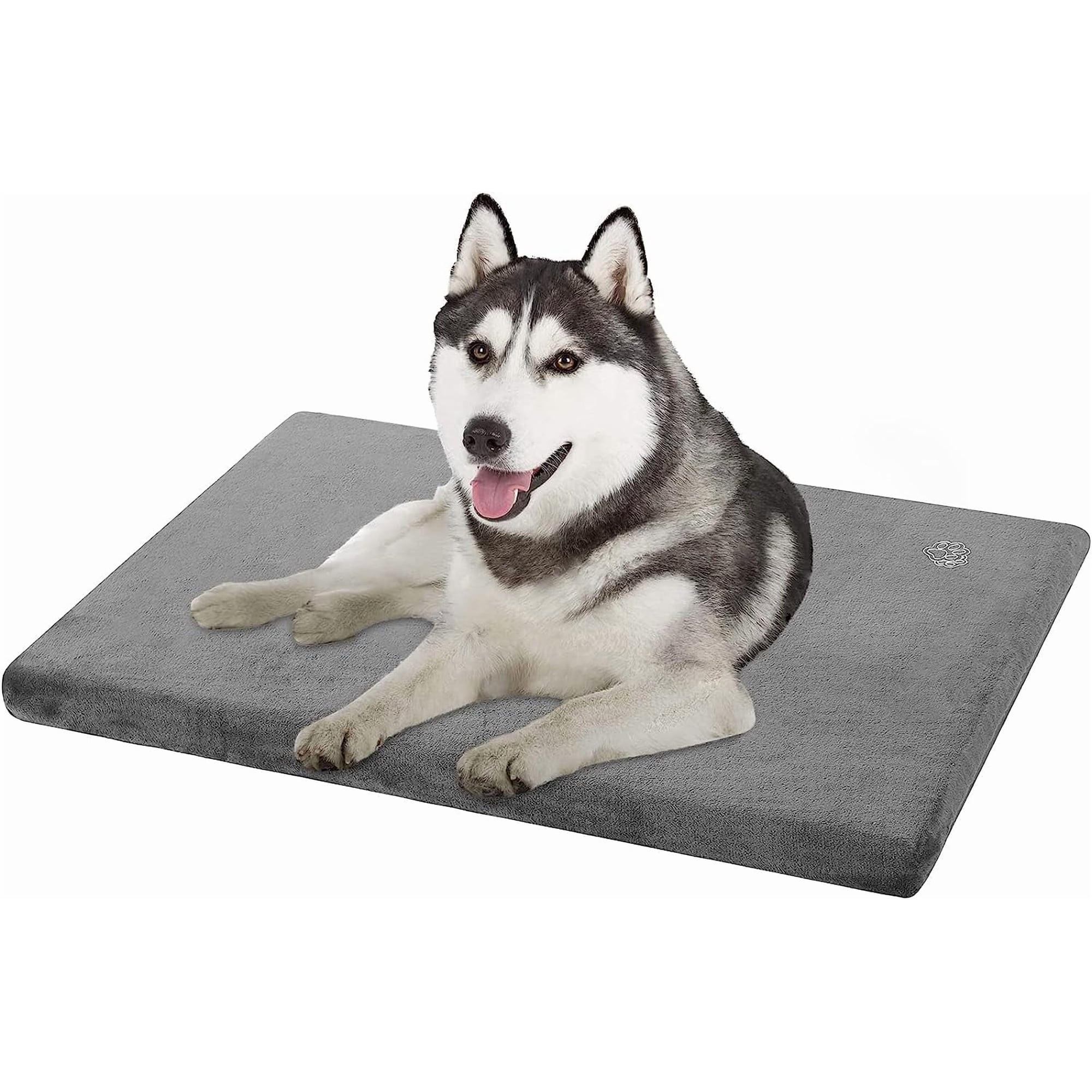 Alfombra De Cama Para Perros Empsign, Elegante, Reversible, Resistente Al Agua, Gris