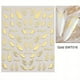 thumbnail image 1 of Bronzing Nail Stickers, Angel Wings Star Moon Necklace Nail Decals, Polished Sliver Golden Pattern Manicure Accessories, 1 of 3