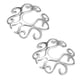 thumbnail image 1 of Clip floral de acero inoxidable plateado hueco de 1 par en anillo de mamilo, 1 of 5