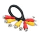 thumbnail image 1 of 3 RCA Jack A 6 RCA Enchufe Divisor Audio Video Cable Adaptador AV, 1 of 3