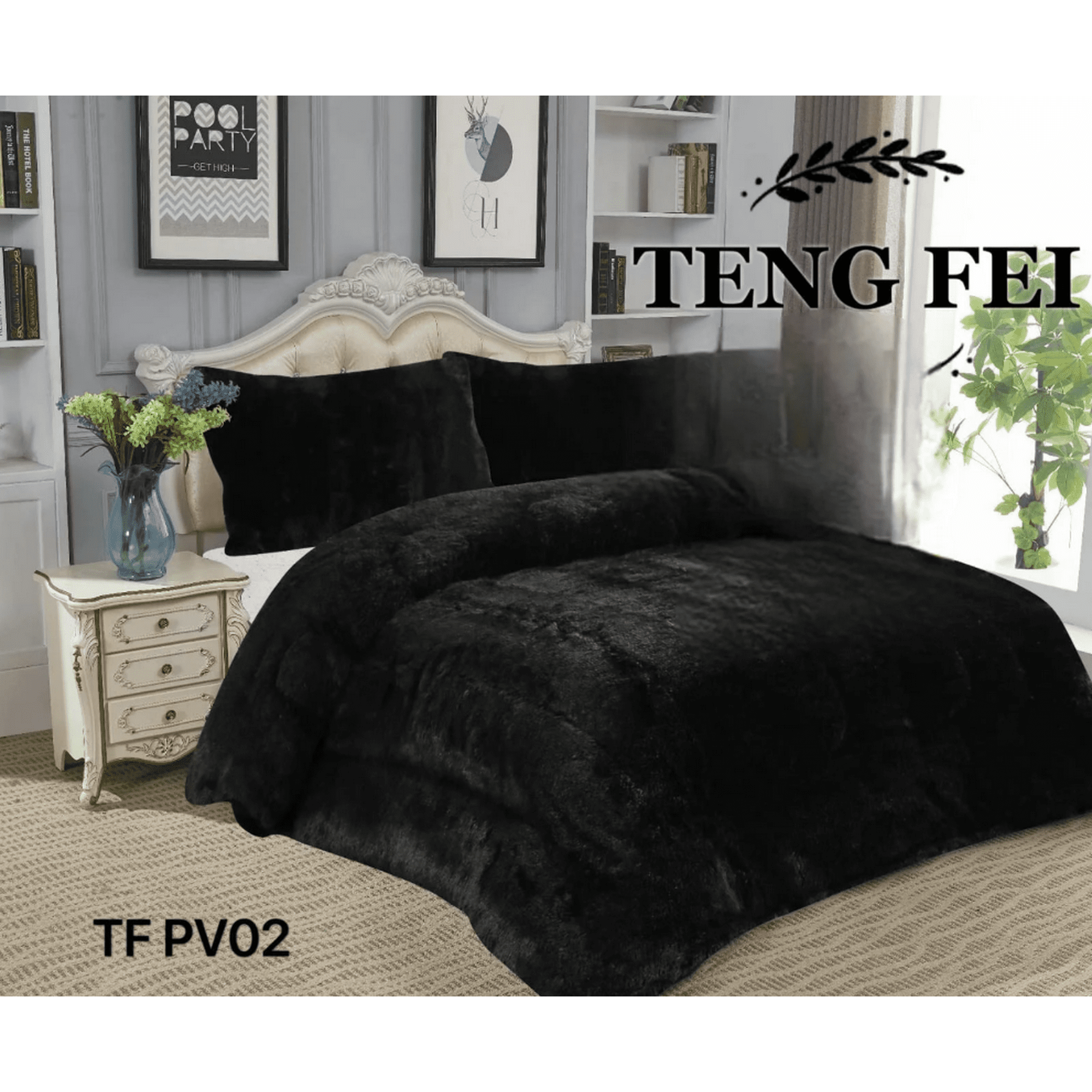 Todostore - Plumon De Invierno Peludos Con Chiporro King