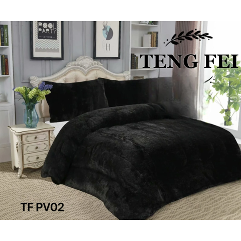 Tecnocasa - Plumon De Invierno Peludos Con Chiporro King