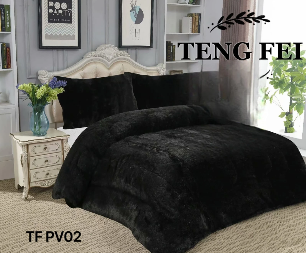 Tecnocasa - Plumon De Invierno Peludos Con Chiporro King