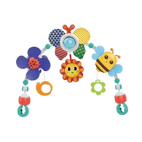 Magideal - Juguete De Arco Para Cochecito De Bebé, Juguetes De Animales Musicales Móviles Para Cuna De Bebé, Cuerda De Tracción De Arco De Actividad, Juguetes De Mariposa