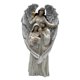 thumbnail image 1 of Figura Decorativa De Resina De La Sagrada Familia De ángel, Adorno De Escritorio Para Encimera, Escritorio Interior, L, Plata, 1 of 5