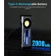 thumbnail image 3 of Linterna HOTLIGH ZF8313 recargable de 2000 lúmenes con RGB y UV, 3 of 7