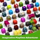 thumbnail image 2 of Bloques Magnéticos MagniBuild 300 piezas Juguete STEM 3+, 2 of 7