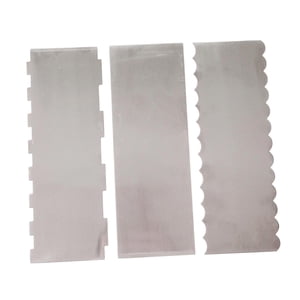 Bothyi - 3 Piezas Raspador De Pastel Diy Peine De Decoración De Pasteles Para Mousse De Crema De Mantequilla De Queso