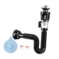Bothyi - Kit De Desagüe Para Lavabo De Baño Con Cesta Coladora Y Tubo De Desagüe Antiobstrucción.