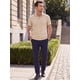 thumbnail image 2 of INSPIRE CHIC Camisa Polo de Hombre de Manga Corta Casual de Verano para Tenis Golf Talla S Caqui, 2 of 5