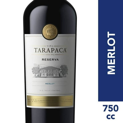 Vino Tinto Merlot Tarapacá Reserva Botella 750 Cc Gran Tarapacá
