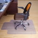 thumbnail image 3 of Almohadilla protectora de suelo de PVC transparente para silla de oficina, alfombrilla giratoria de plástico para escritorio de ordenador, para suelo de madera en sala de estar, estudio y oficina., 3 of 5