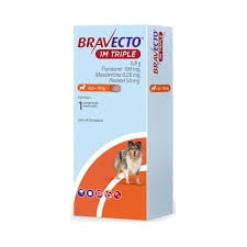 BRAVECTO TRIPLE PERRO 5 A 10KG 1 MES