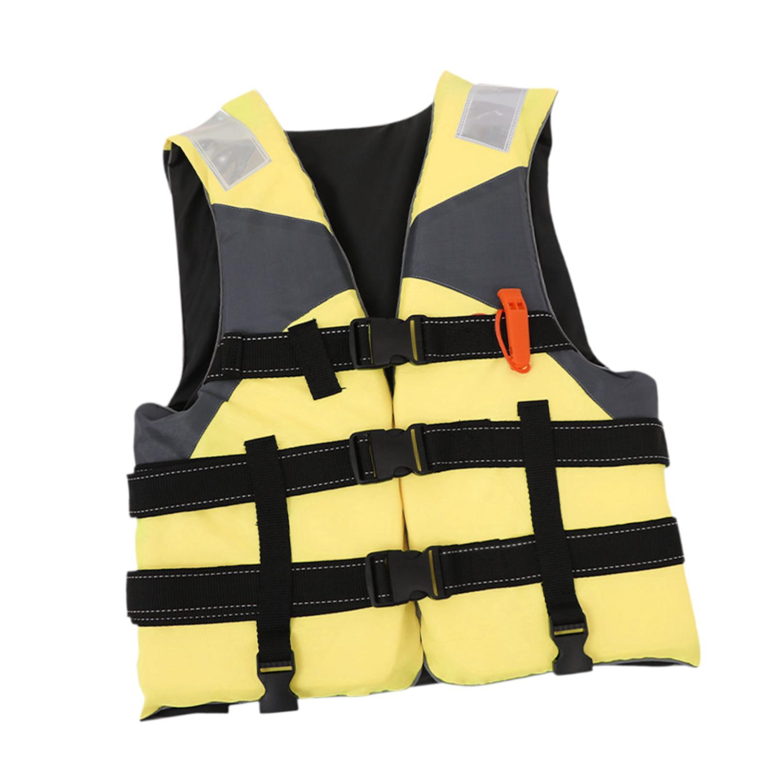 Ioensy - Chaleco Salvavidas Para Adultos, Traje De Supervivencia Portátil Para Hacer Esnórquel A La Deriva Al Aire Libre, Color Amarillo