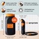 thumbnail image 2 of Bidé portátil Spraymate Jumbo de 2,5 L recargable por USB-C, 2 of 9