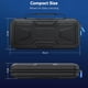 thumbnail image 4 of Funda de transporte para PlayStation Portal, carcasa rígida protectora portátil de viaje bolsa de transporte completa funda protectora accesorios para PlayStation Portal Remote Player-Negro, 4 of 5