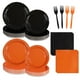 thumbnail image 1 of Set de decoración para fiestas, naranja y negro, grenciano, 24 unidades, 1 of 3