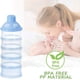 thumbnail image 4 of Dispensador de fórmula portátil, contenedor para leche en polvo, latas de leche, caja de almacenamiento para refrigerios, para viajes y actividades al aire libre, 4 capas, sin BPA (paquete de 2), 4 of 7