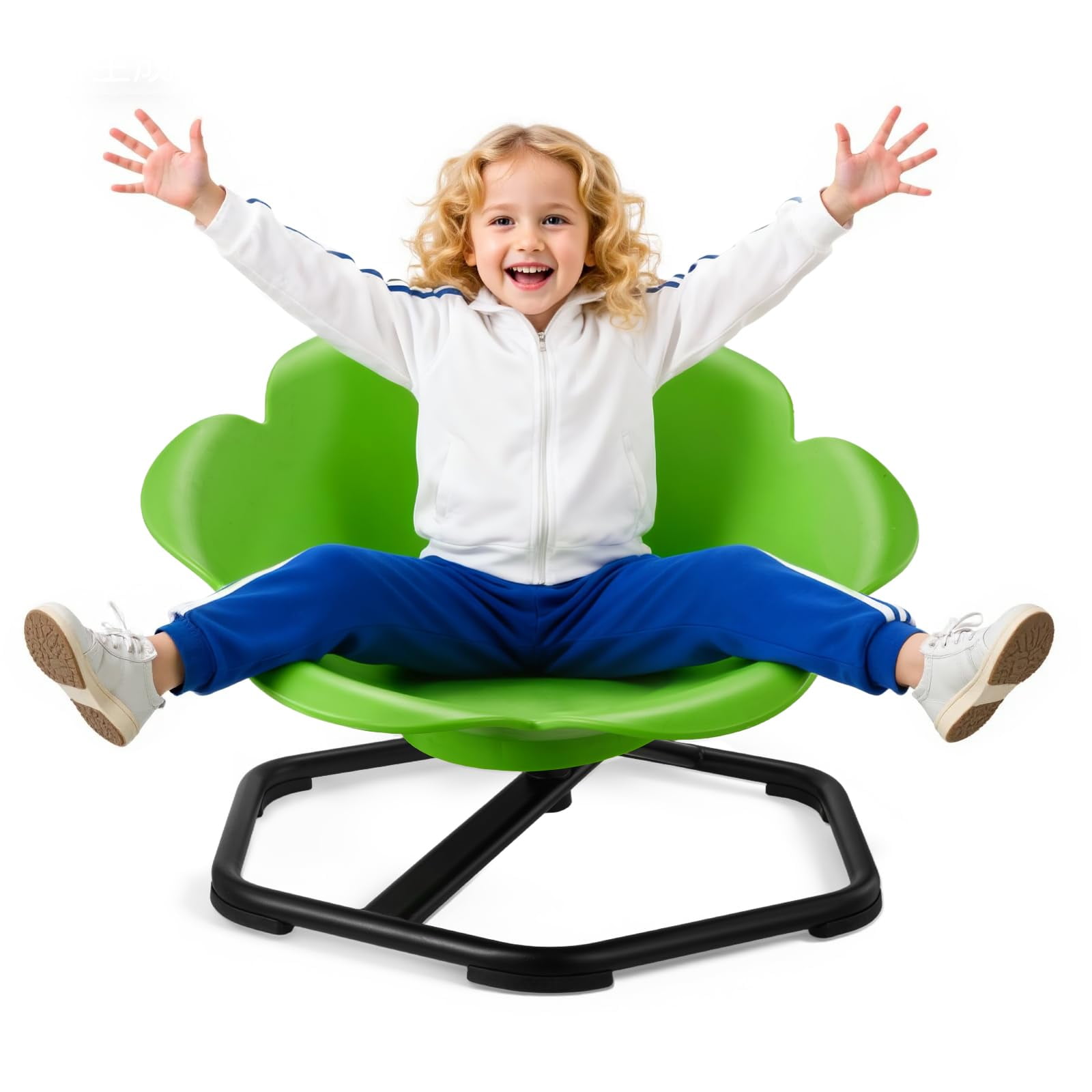 Vevor - Silla Giratoria Para Niños Asiento Sensorial Para Juguetes 100 Kg De Capacidad Color Verde