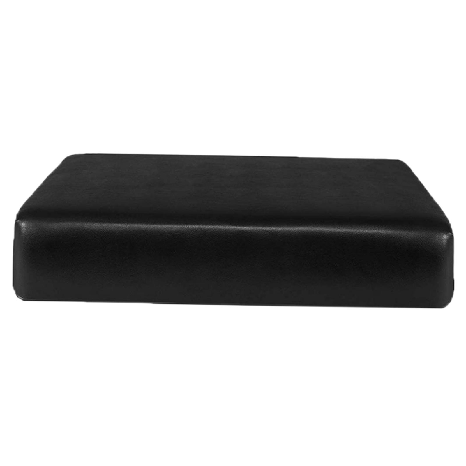 Magideal - Funda De Cojín De Sofá De Material Cuero Funda De Cojín De Sofá Impermeable De Color Sólido Transpirable Negro Transpirable Separado Para Sofá De Dos Plazas Rv 1 Plaza