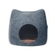 thumbnail image 2 of Casa De Fieltro Para Gatos, Condominios Extraíbles Para Gatos Domésticos Con Cremallera, Portátil, Para Interiores Y Exteriores, Gris Oscuro, 2 of 5