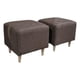 thumbnail image 2 of Poufs Cuadrados En Lino Chocolate, 2 of 3