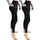 thumbnail image 1 of Leafigure 2 Pack de leggings de tiro alto con bolsillos para mujer, talla S, 1 of 3