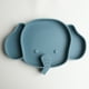 thumbnail image 1 of Baby Food Grade Silicone Elephant Dinner Plate, Compartment Food Supplement Dinner Plate, 1 of 5