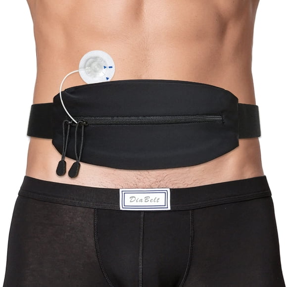 Cinturón para bomba de insulina DiaBelt Medical Holder T1D, negro, adulto