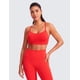 thumbnail image 2 of Sujetador deportivo CRZ YOGA Butterluxe para mujer, acolchado en forma de Y, rojo, 2 of 5