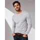 thumbnail image 1 of Polera Manga Larga De Hombre 250g/m Cuello Redondo Algodon Gris M Lisa, 1 of 3