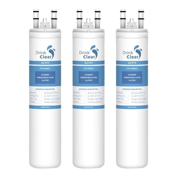 Filtro de agua DRINKCLEAR compatible con ULTRAWF, paquete de 3