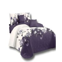 Genérico - Quilt De Verano King Diseño Flor Blanco