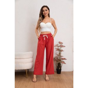 Likeshop - Pantalón Mujer Casual Recto Algodón Tipo Lino Tiro Alto 7003