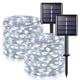 thumbnail image 1 of Luces solares navideñas JMEXSUSS, 100 LED, blancas, 33 m, paquete de 2, 1 of 9