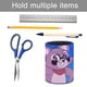 thumbnail image 5 of Indigo Park-theme Cylinder Pen Holder Pencil Organizer with Flannel Lining PVC Leather Material Cardboard Base for study work 10*8CM, 5 of 6