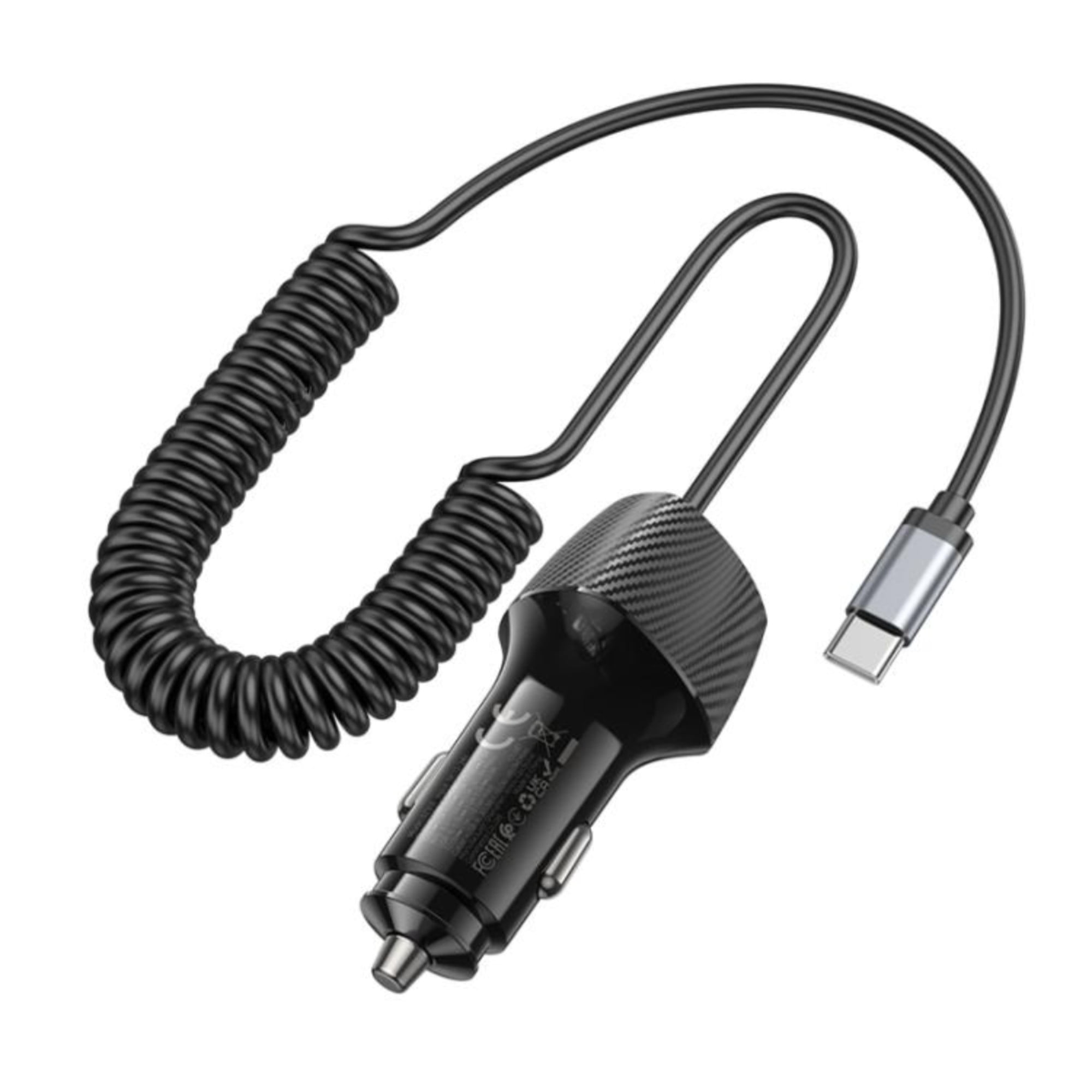 Borofone - Cargador Bz31e 30w+18w - Qc3.0 Con Cable Tipo C Integrado - Carga Rápida Dual Usb