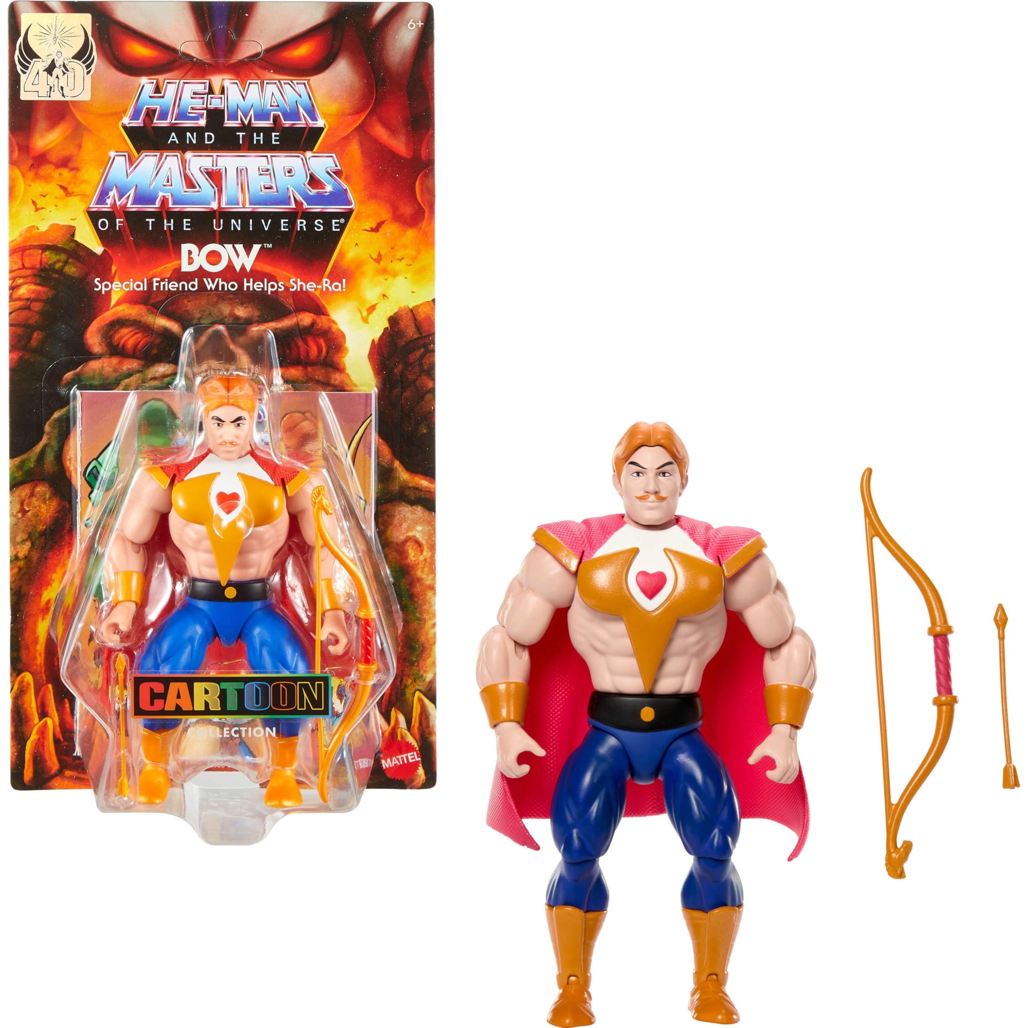 Figura De Acción Masters Of The Universe Origins Bow 14 Cm, Años 80