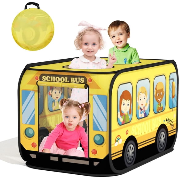 Carpa Infantil Korimefa KFRE9126Y Grande Bus Escolar Pop Up