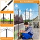 thumbnail image 5 of Postes para guirnaldas de luces Mutovlin de metal, 3 m, para exterior, paquete de 2, 5 of 7