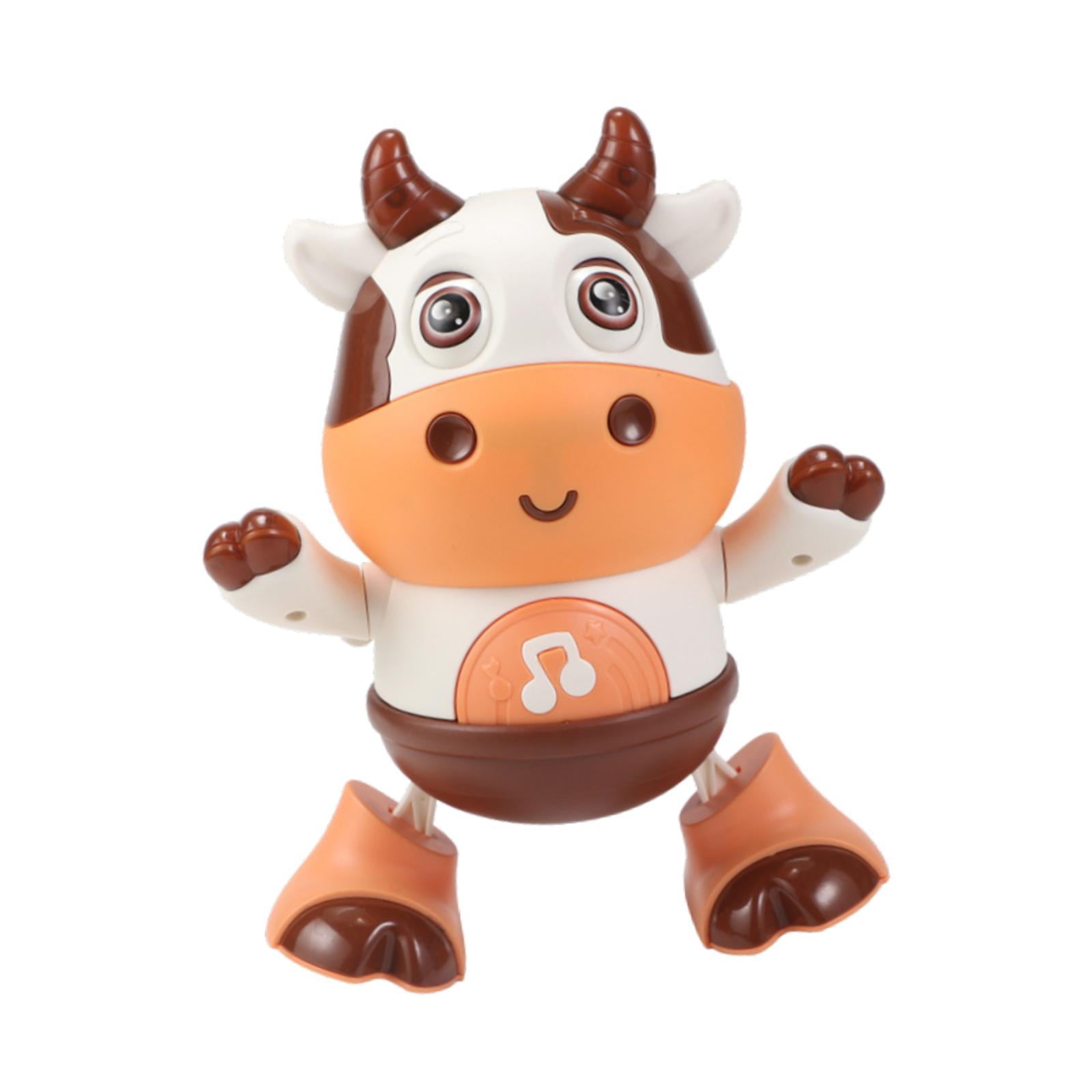 Magideal - Juguetes Musicales Para Bebés Juguete De Baile Juguete Sensorial Caminar Bailar Regalo De Cumpleaños Lindo Juguete Eléctrico Para Bebés Juguete Para C Vaca