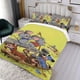 thumbnail image 3 of Pixie y Dixie y el Sr. Jinks Conjunto de sábanas temático, trío de piezas, cómodo y amigable con la piel, diseño único, regalo de decoración para el hogar para familiares, amigos y fans,140cm *210cm, 3 of 6