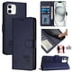 thumbnail image 1 of Funda tipo cartera FOXDOCK para iPhone 11 con soporte, ranuras, RFID, diseño de gato, 1 of 5