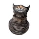 thumbnail image 1 of Bandana Mascarilla Transpirable Cara Cubierta Bufanda Verano Hielo Enfriamiento Cuello Polaina Gato Gris, 1 of 3