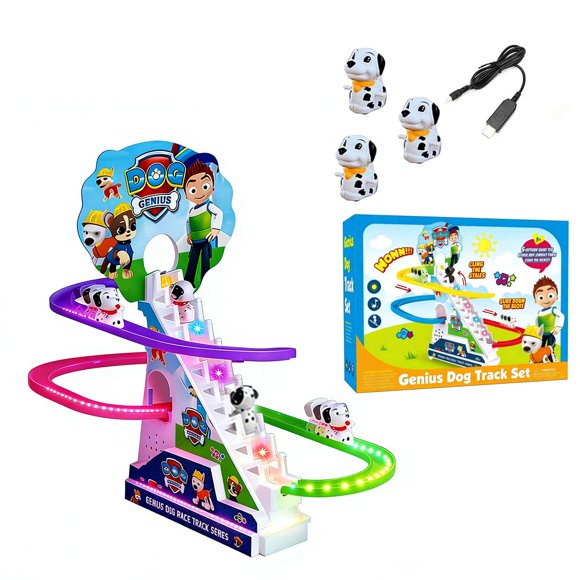 Juguete de Escalada RCOOS Luz LED Carrera Santa 28 × 16 cm